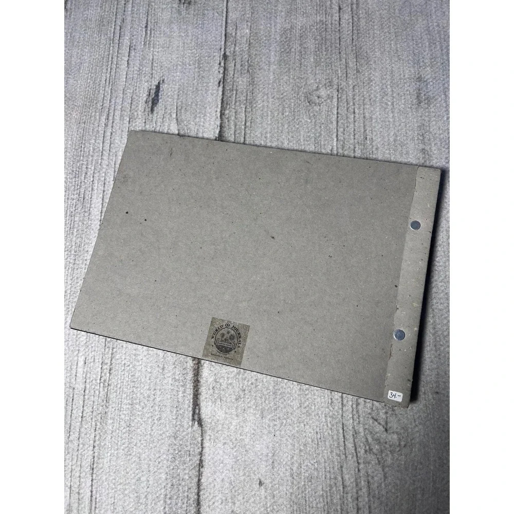 Vintage Wedding Guest Book / Album Engraved Cherubs Kraft Paper‎ Scrapbook Album